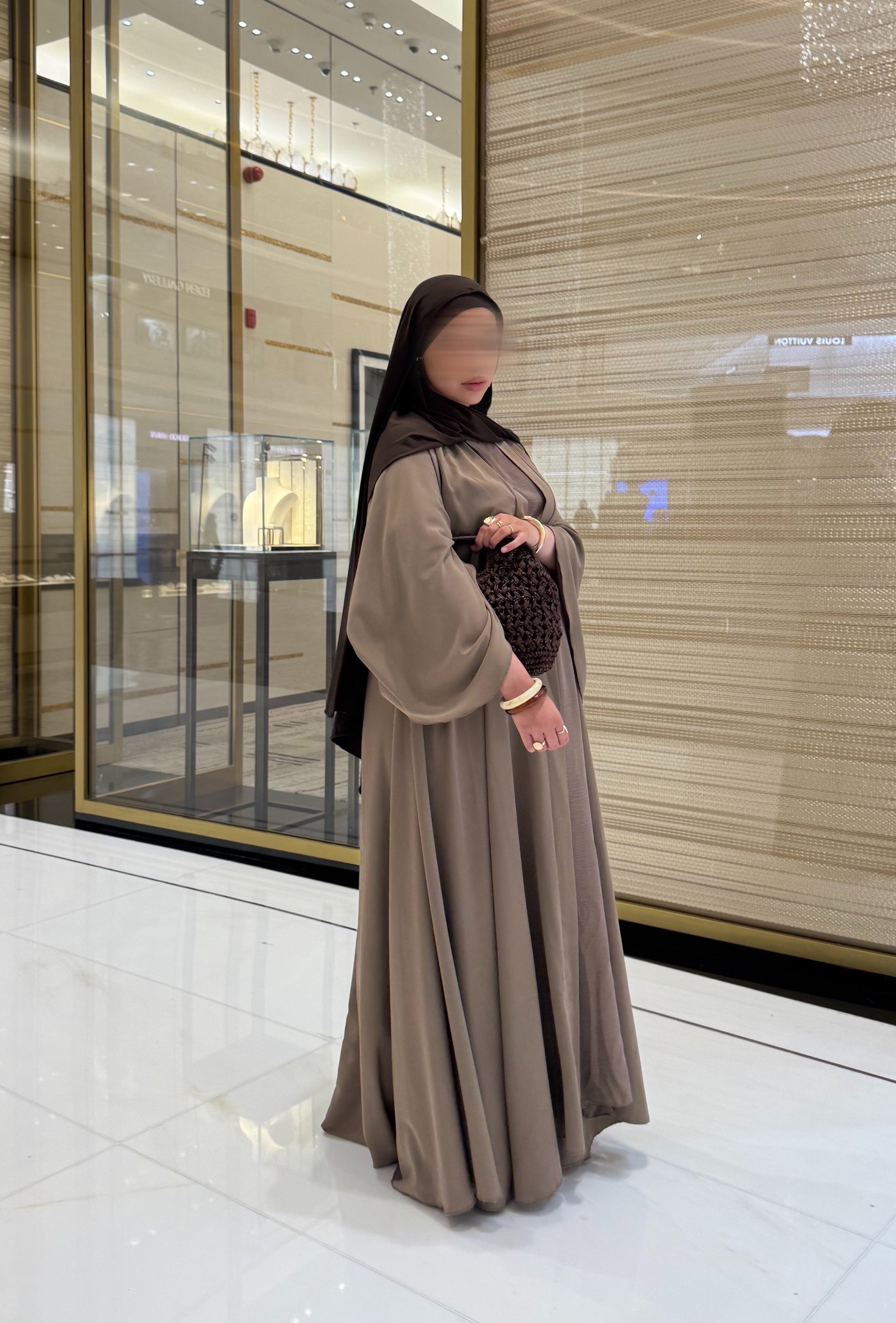 Abaya Nihel 4-piece set - taupe -
