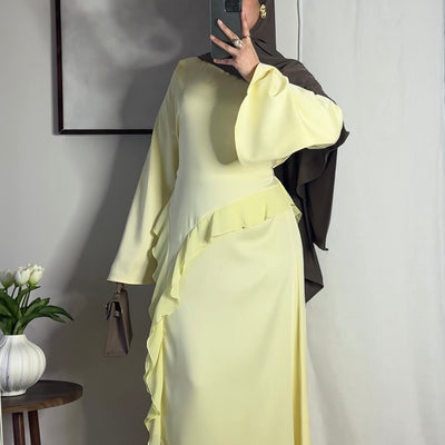 Robe Amina - jaune beurre -