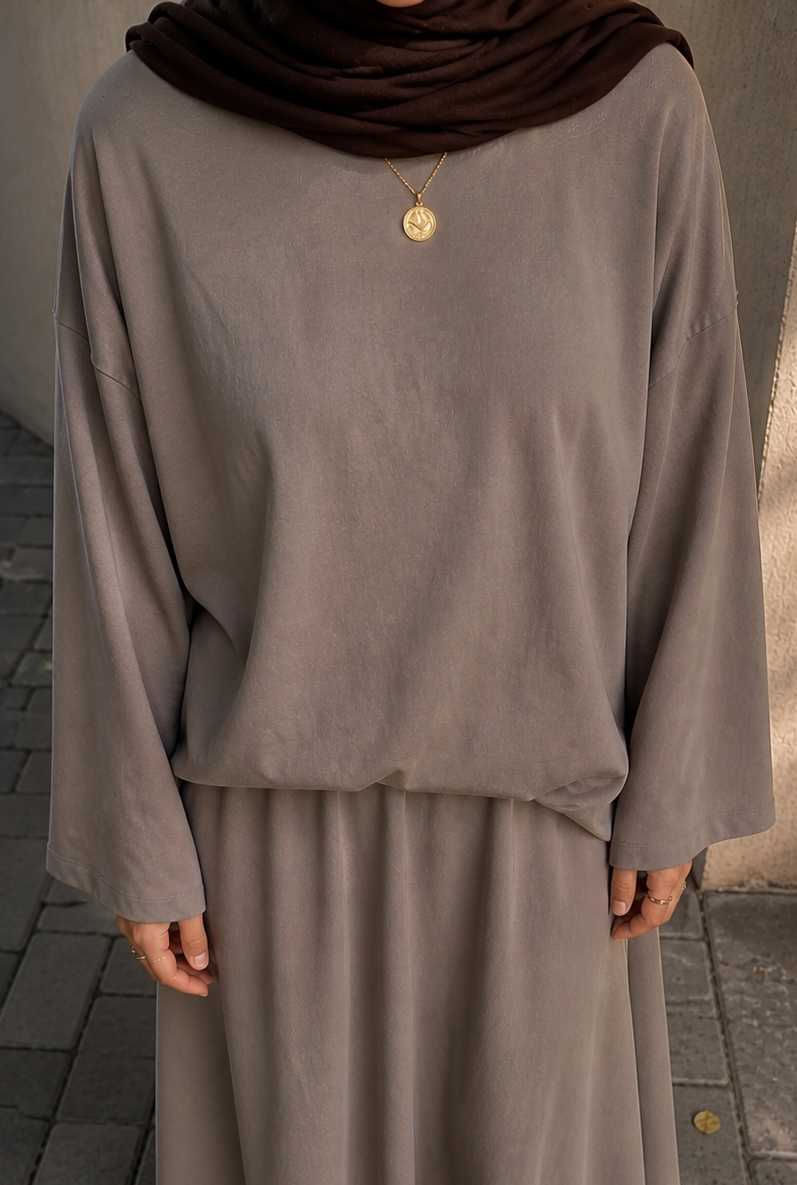 T-shirt dünya 100% coton - taupe -