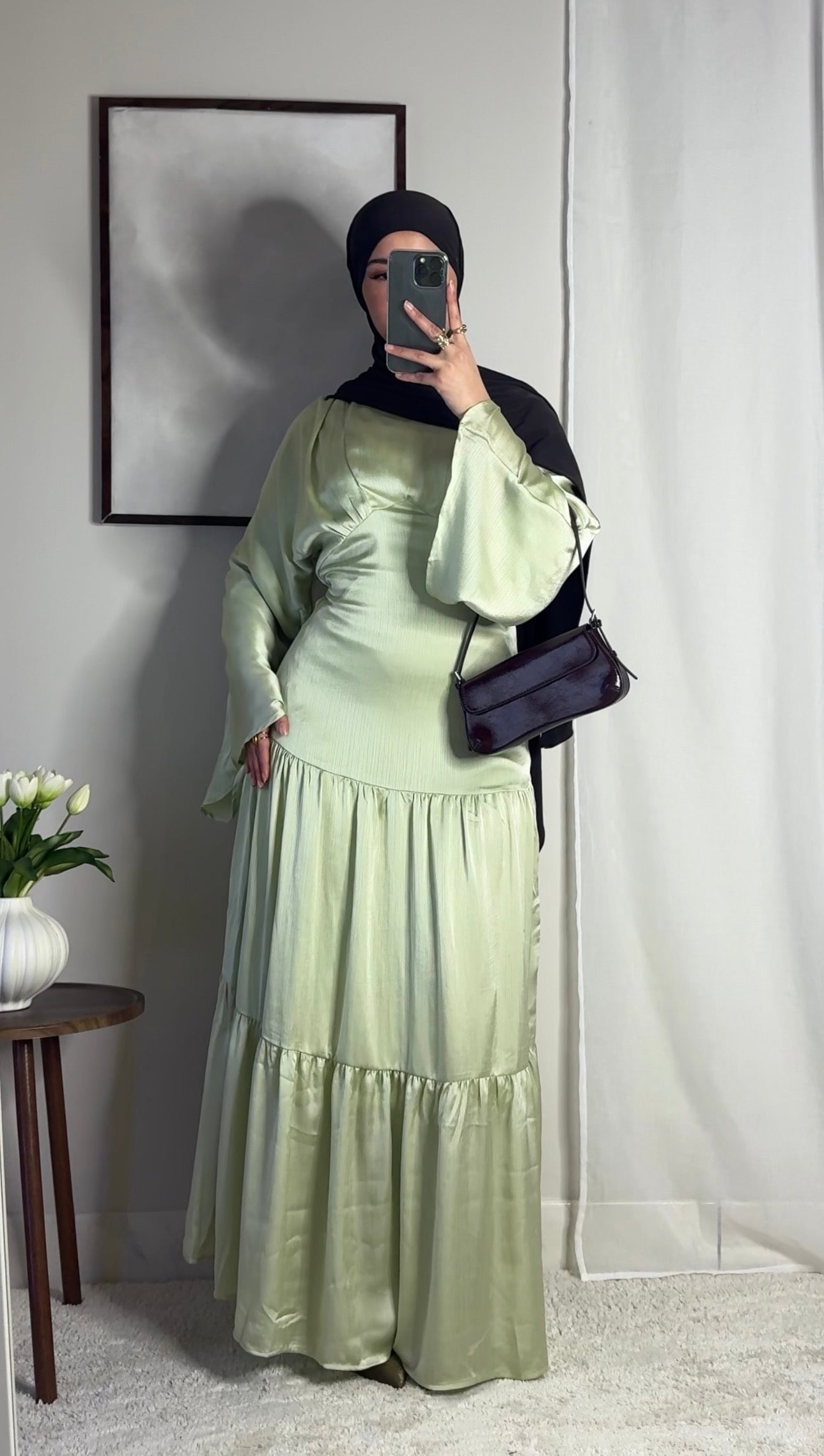 Robe Layal - vert eau -