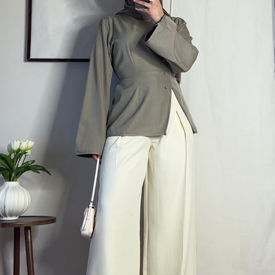 Top kimono - taupe -