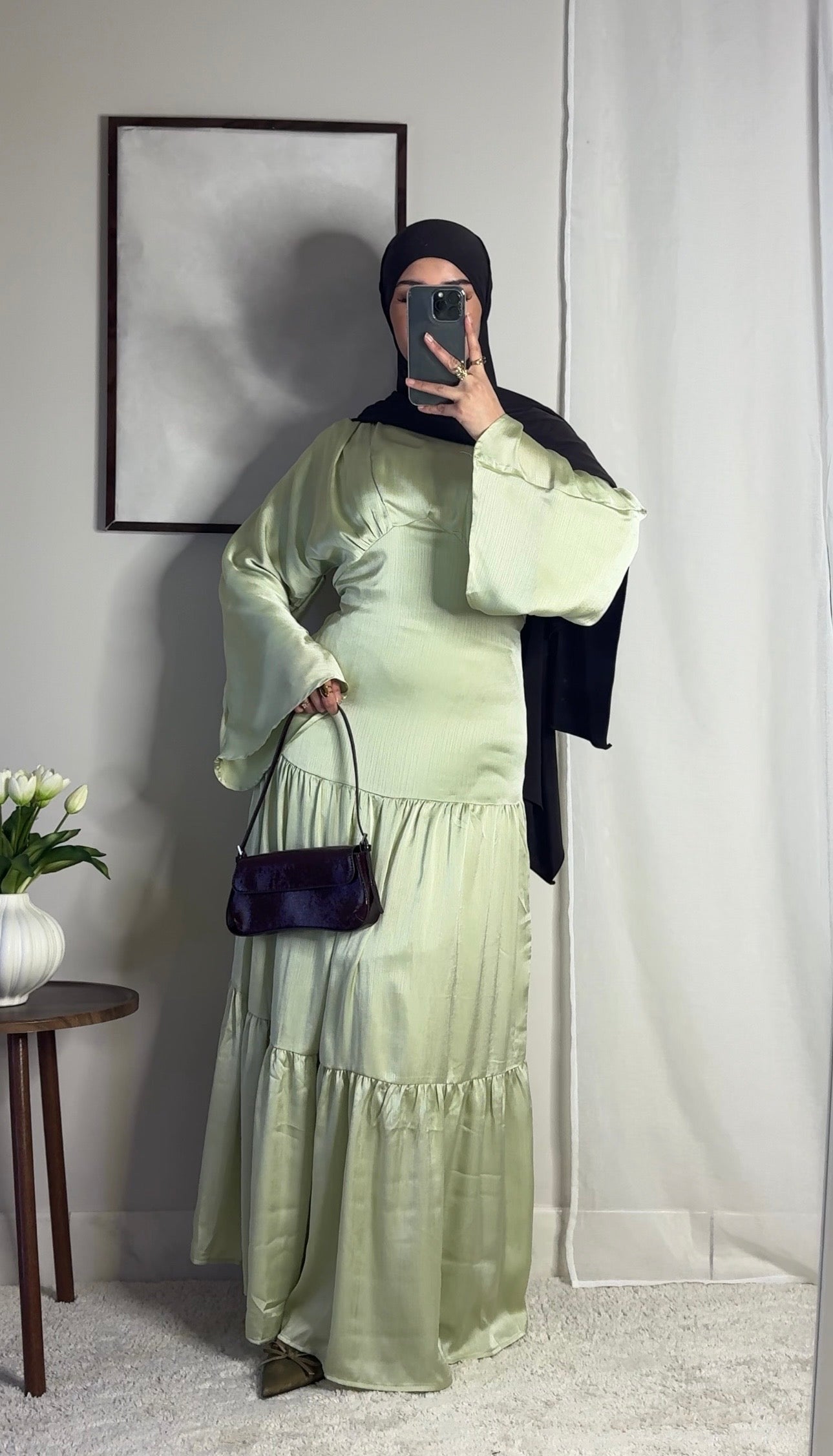Robe Layal - vert eau -