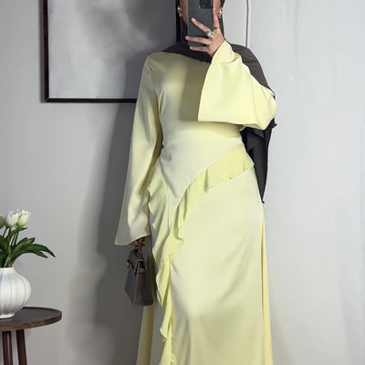 Robe Amina - jaune beurre -