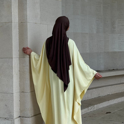 Abaya Ameera - jaune beurre -