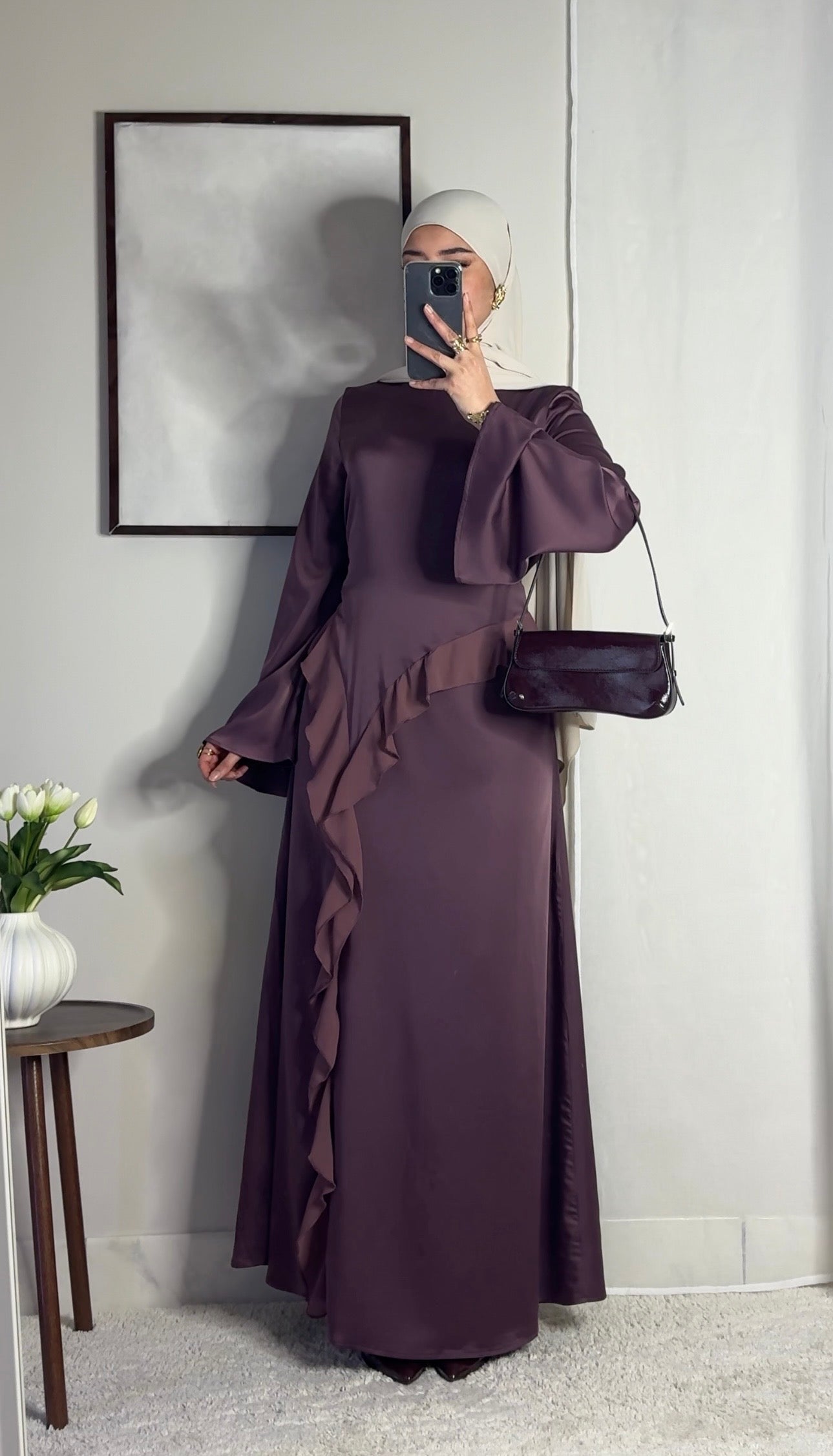 Robe Amina - prune -