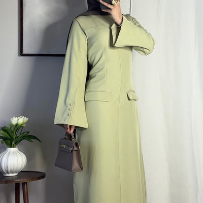 Robe longue structurée - vert mint -