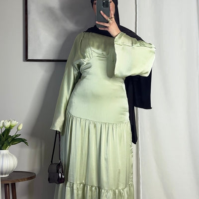 Robe Layal - vert eau -