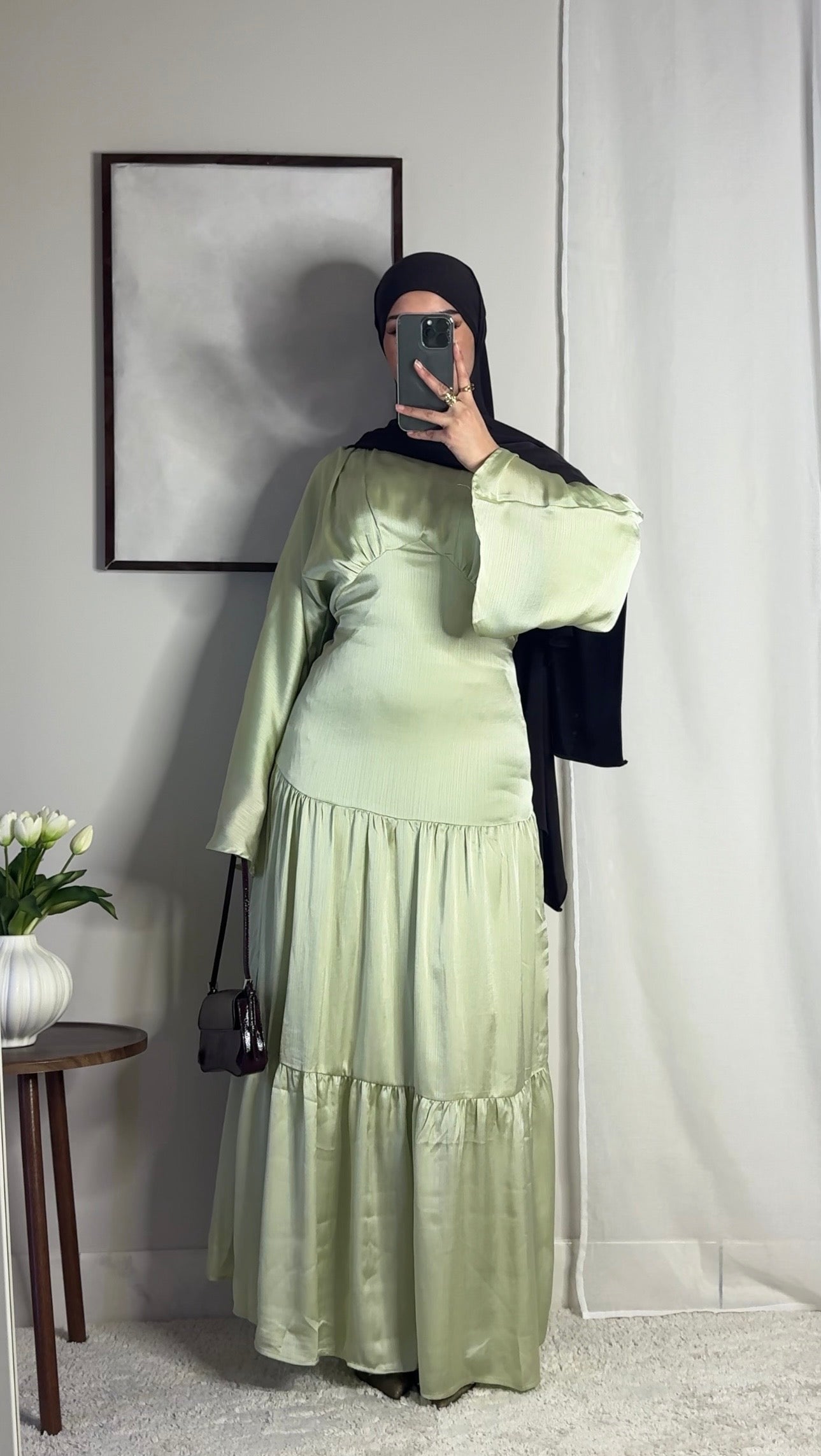 Robe Layal - vert eau -