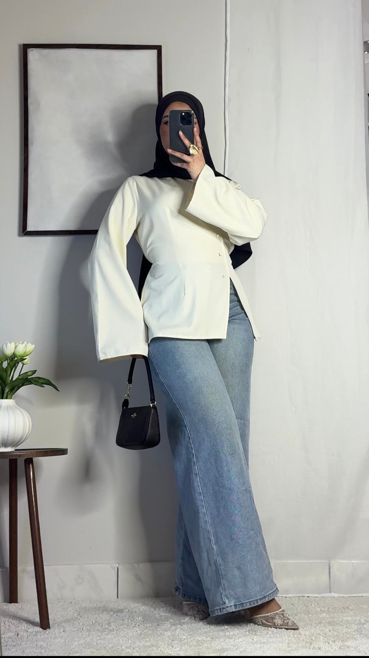 Top kimono - écru -