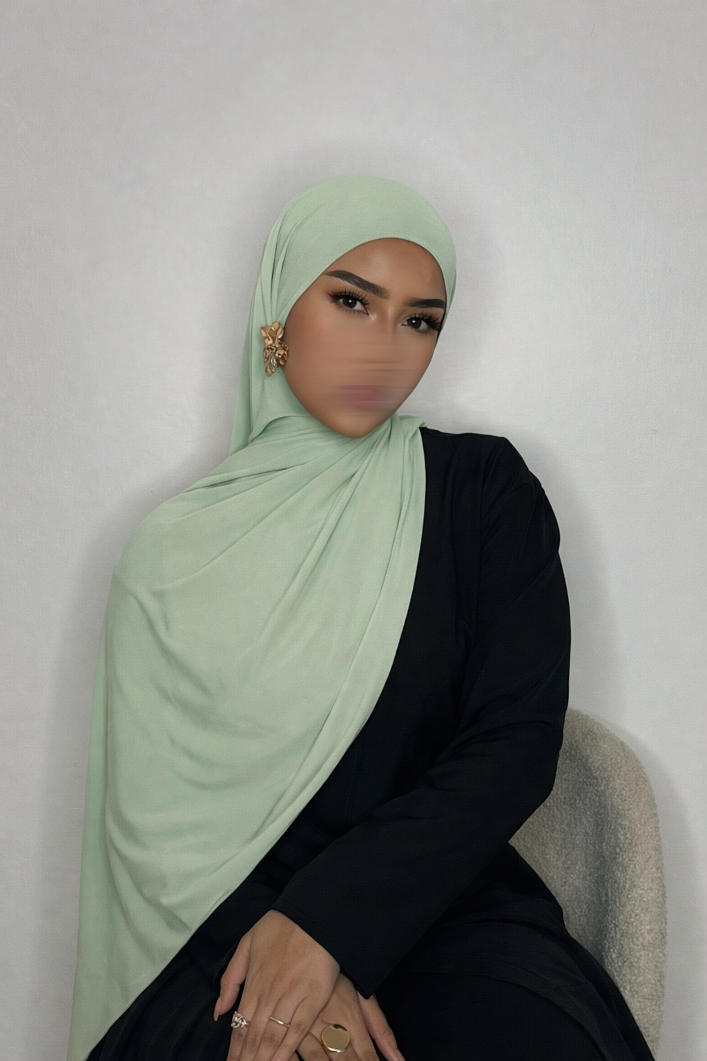 Hijab Jersey Premium - vert mint -
