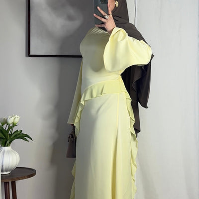 Robe Amina - jaune beurre -