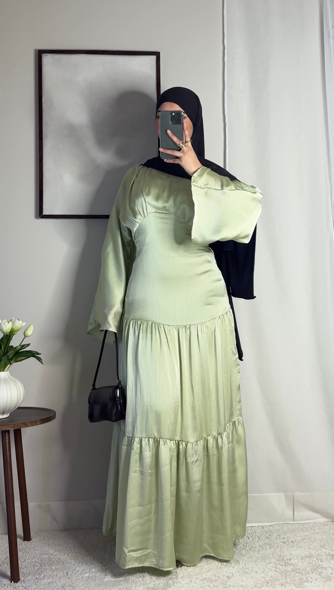 Robe Layal - vert eau -
