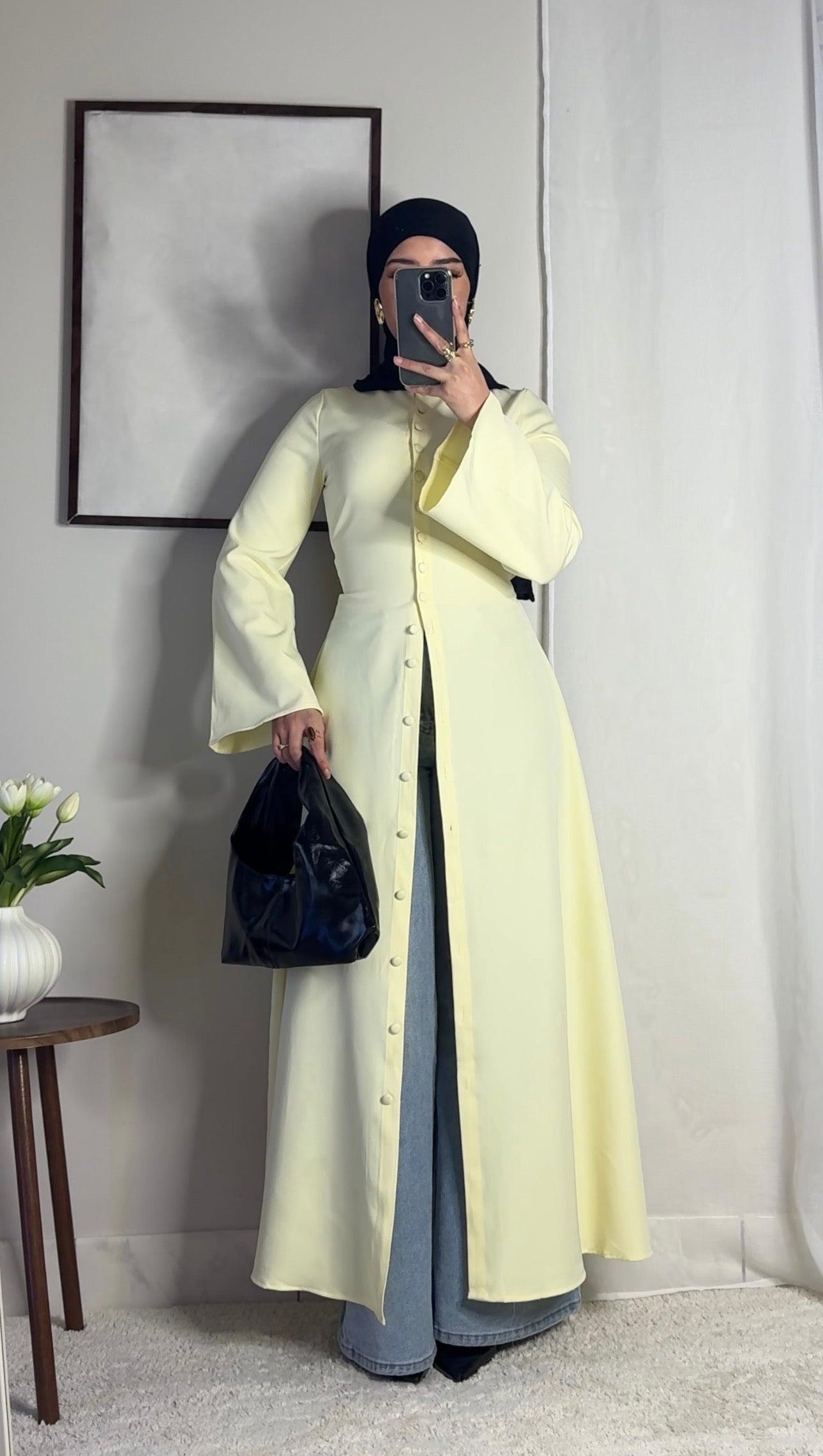 Robe Tahara - jaune beurre -