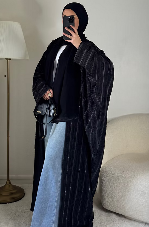 Abaya Dubai Mira - noir -