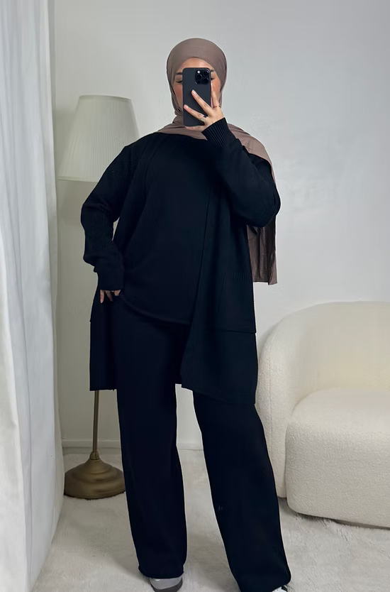 Ensemble 3pcs Fanny - noir -