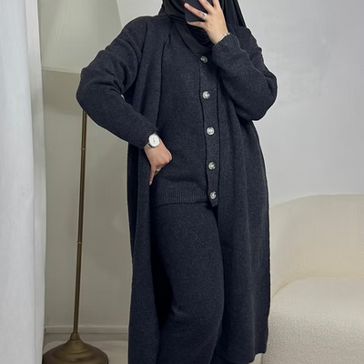 Ensemble Malak - gris/noir -