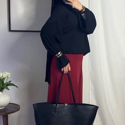 Pantalon fluide palazzo - bordeaux