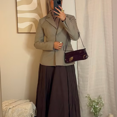 Blazer cintré - taupe -