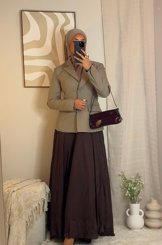 Blazer cintré - taupe -