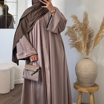 Abaya Dubai Nour - beige rosé -