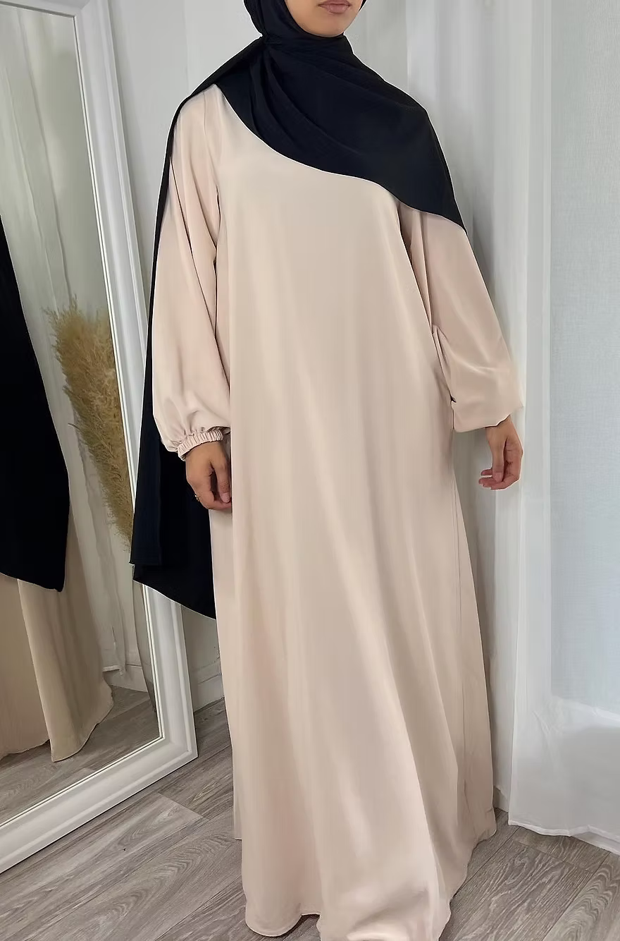Abaya Puffy - beige -