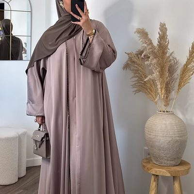 Abaya Dubai Nour - beige rosé -