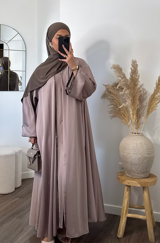 Abaya Dubai Nour - beige rosé -