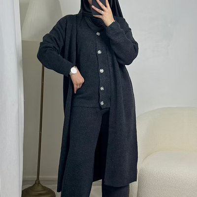 Ensemble Malak - gris/noir -