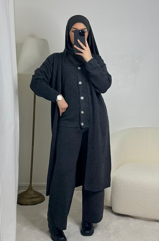 Ensemble Malak - gris/noir -
