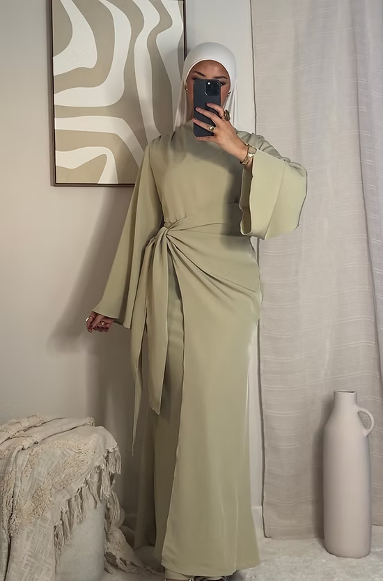 Robe Doha - vert eau -