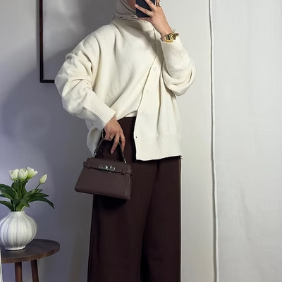 Cardigan asymétrique - 2 coloris -