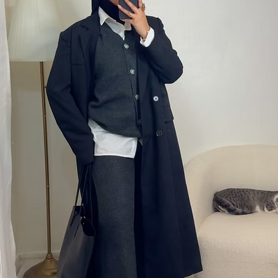 Ensemble Malak - gris/noir -