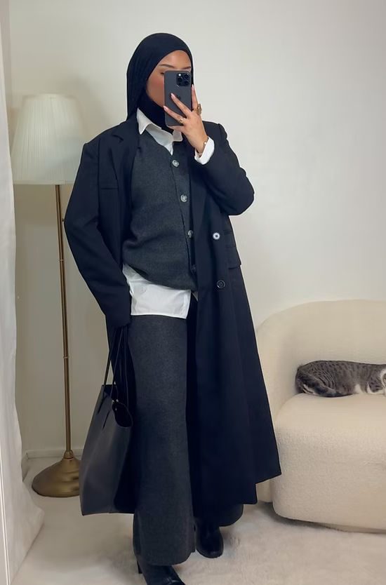 Ensemble Malak - gris/noir -