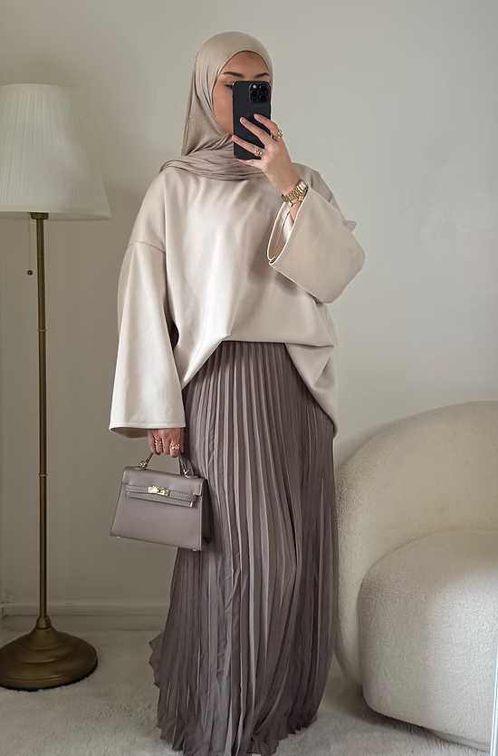 T-shirt oversize - beige -