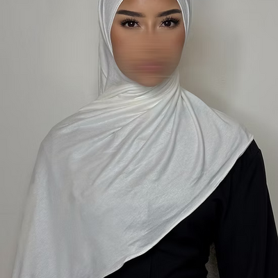 Hijab Jersey coton - blanc -