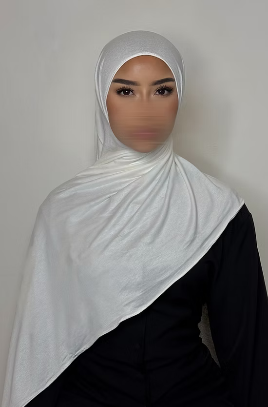 Hijab Jersey coton - blanc -
