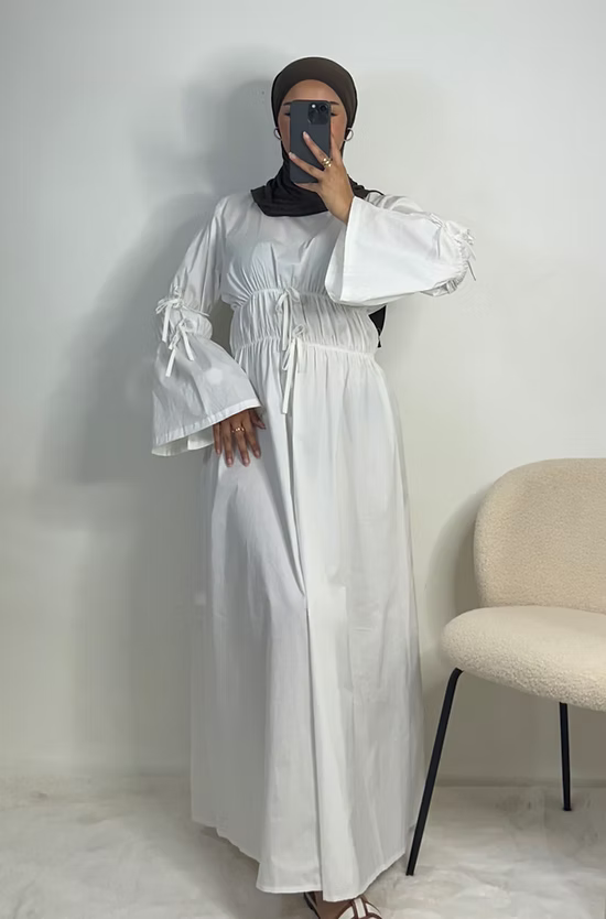 Robe Hanna - blanc -
