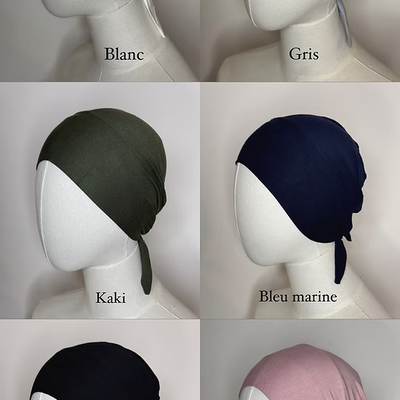 Bonnet coton à nouer - 18 coloris -