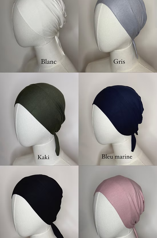 Bonnet coton à nouer - 18 coloris -