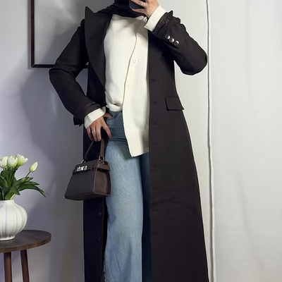 Cardigan asymétrique - 2 coloris -