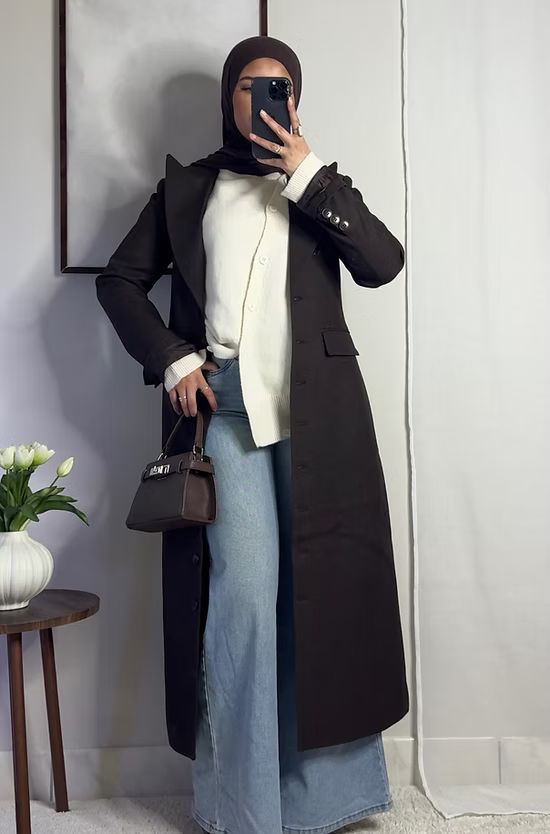 Cardigan asymétrique - 2 coloris -