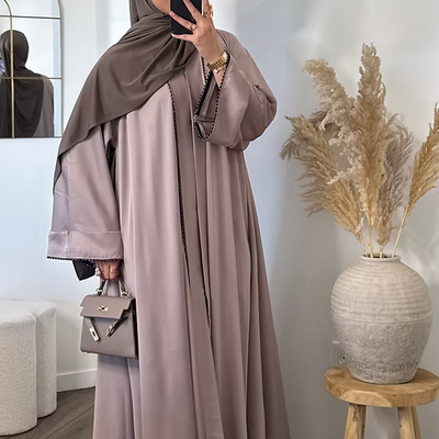 Abaya Dubai Nour - beige rosé -