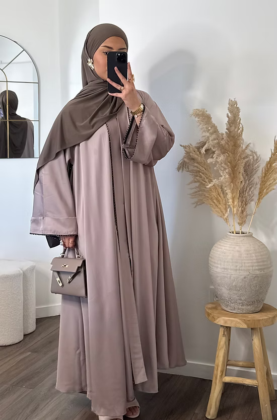 Abaya Dubai Nour - beige rosé -