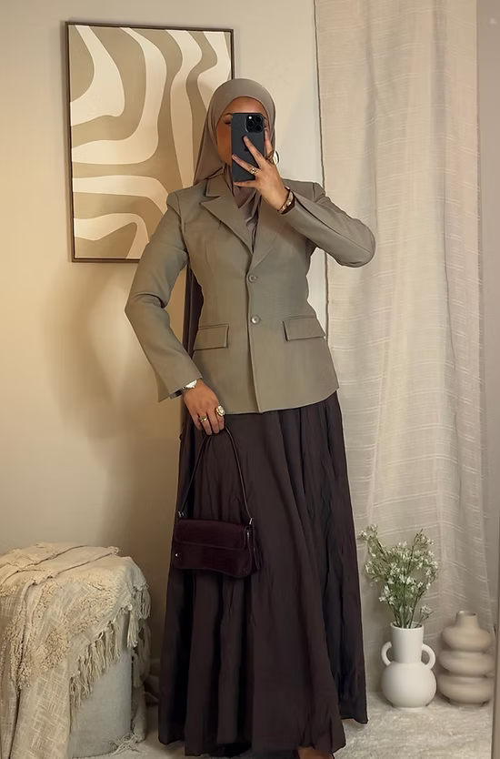 Blazer cintré - taupe -