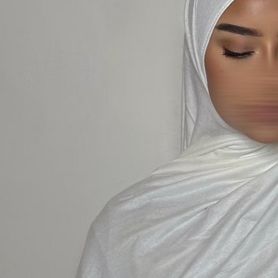 Hijab Jersey coton - blanc -