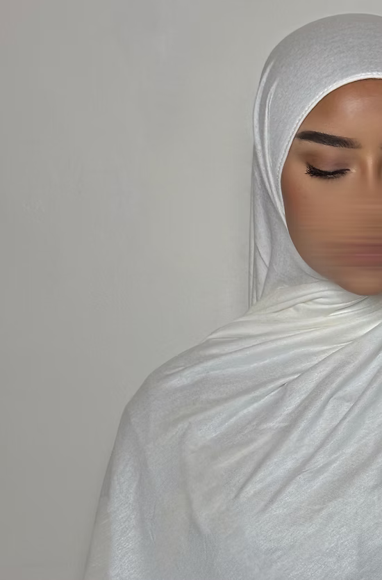 Hijab Jersey coton - blanc -