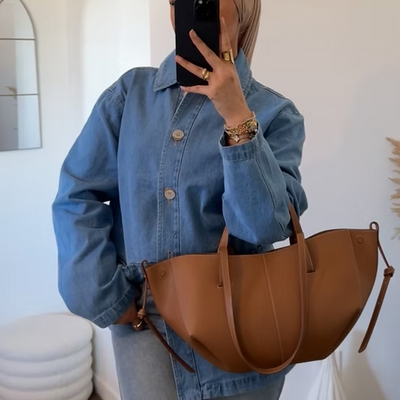 Veste en jean - bleu clair -