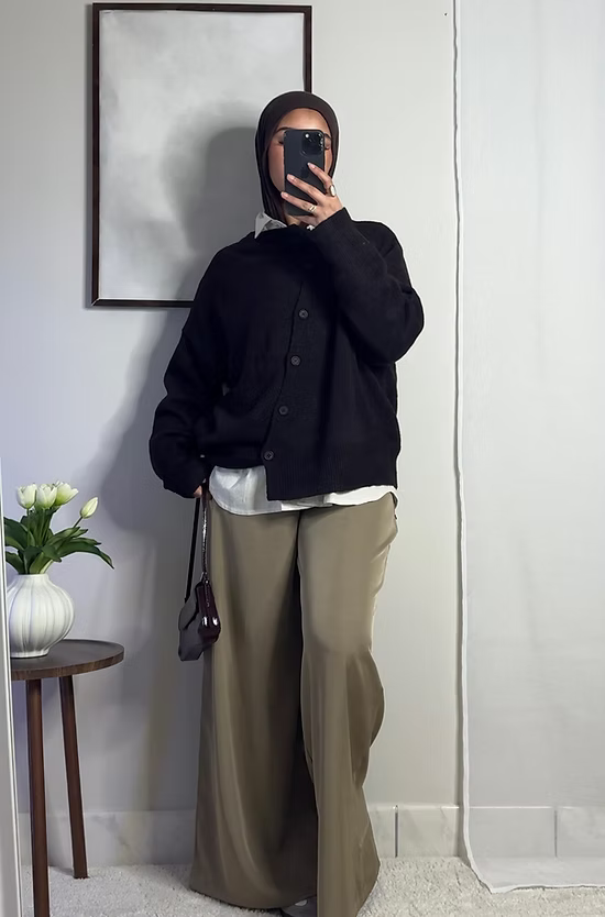 Cardigan asymétrique - 2 coloris -