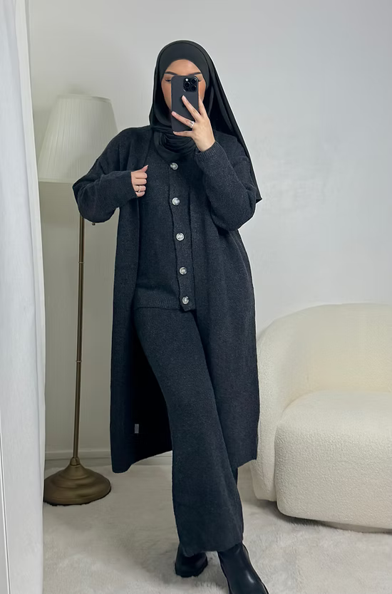 Ensemble Malak - gris/noir -