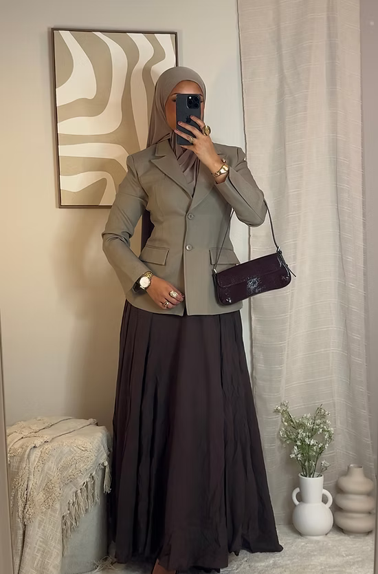 Blazer cintré - taupe -